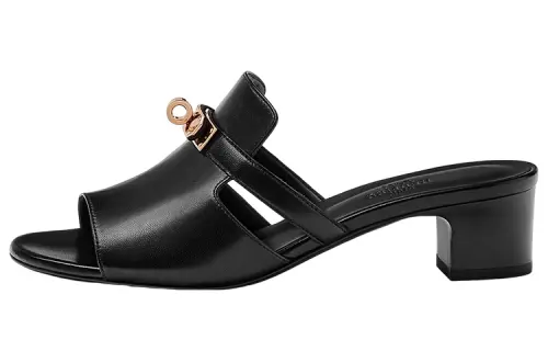 HERMES Candy Stylish Sandal Women's Black