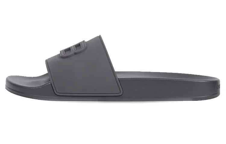 Balenciaga Bb Pool Slides 'Grey'