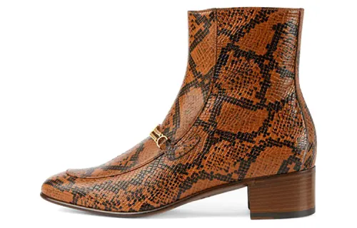 GUCCI Ankle Boots Men's Brown