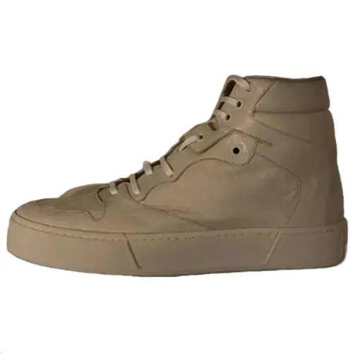 Balenciaga Arena S Gomm Leather High top Skateboard Shoes Men's Umber