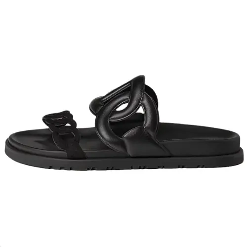 HERMES Extra Slide Slippers Women's Black