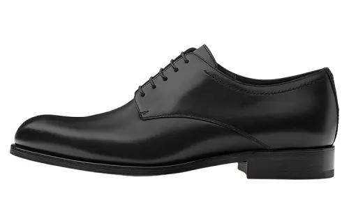HERMES Elements Dress Shoes Men's Low Top Black