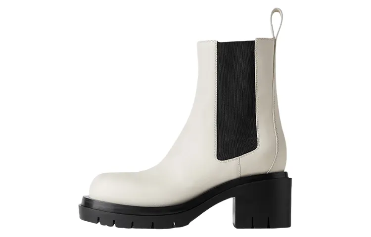 Bottega Veneta Short Chelsea Boots 7.5cm Women's White