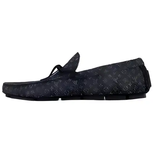 LOUIS VUITTON Driver Loafers Men's Black