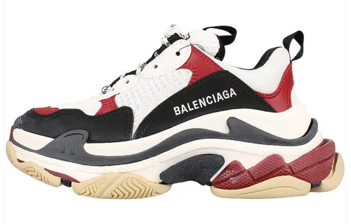 Balenciaga Women's Triple S Sneaker 'Black Crimson'