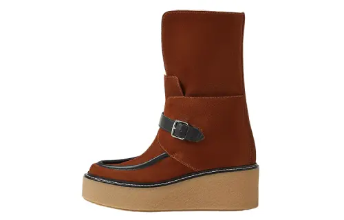 HERMES Ankle Boots Women's Brown