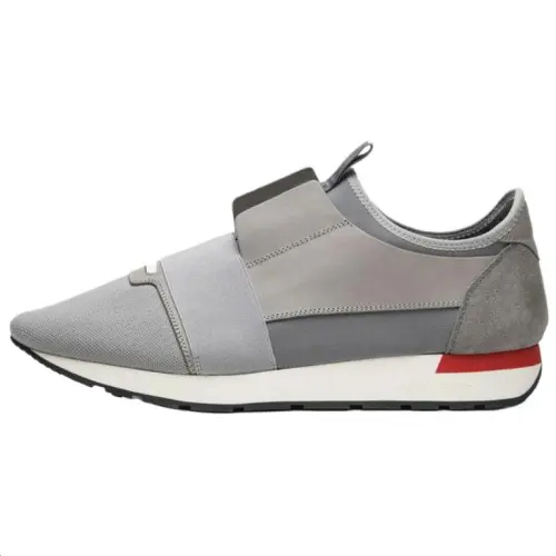 Balenciaga Race Runner Low top Casual Shoes Men's Gray