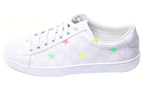 GUCCI Polyurethane Low top Stylish Skateboarding Shoes Men's White