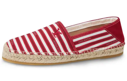 LOUIS VUITTON Lv Bidart Espadrille Shoes 'Red White Beige'