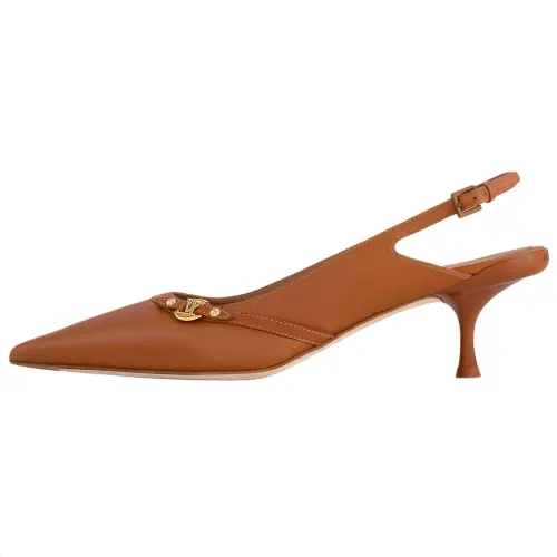 LOUIS VUITTON 6AM Slim Heel High Heels 5.5cm Women's Brown