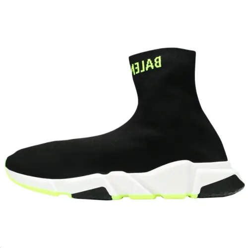 Balenciaga Speed Fabric High top Casual Shoes Men's Black