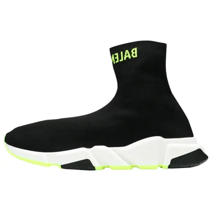 Balenciaga Speed Fabric High top Casual Shoes Men's Black