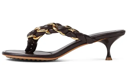 Bottega Veneta Dot Spool Heel High Heels Women's Black