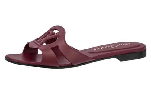 LOUIS VUITTON Isola Slide Slippers Women's Red
