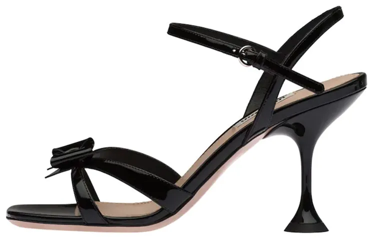 MIU MIU One Strap Sandals Women's Pitch Black
