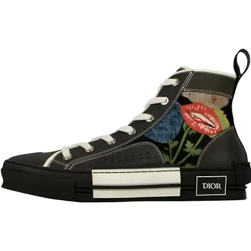 Raymond Pettibon x DIOR B23 High top Skateboard Shoes Men's Black