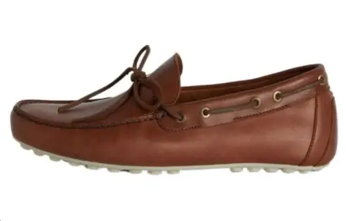Loro Piana Roadster Lambskin Boat Shoes Men's Brown