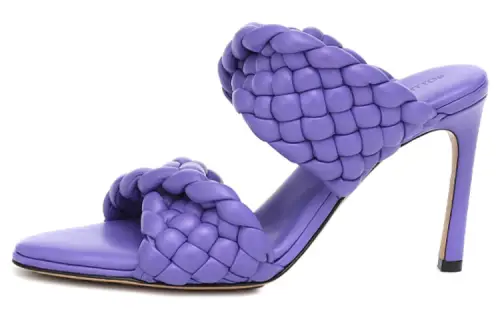 Bottega Veneta Slim Heel High Heels 9.5cm Women's Purple