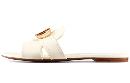 DIOR 30 Montaigne Slide Slippers Women's White