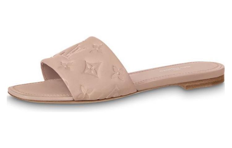 LOUIS VUITTON Revival Slide Slippers Women's Pink
