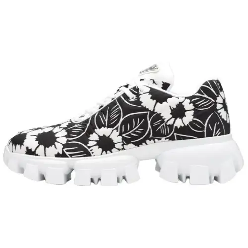 PRADA Textile, Leather Low top Casual Shoes Women's