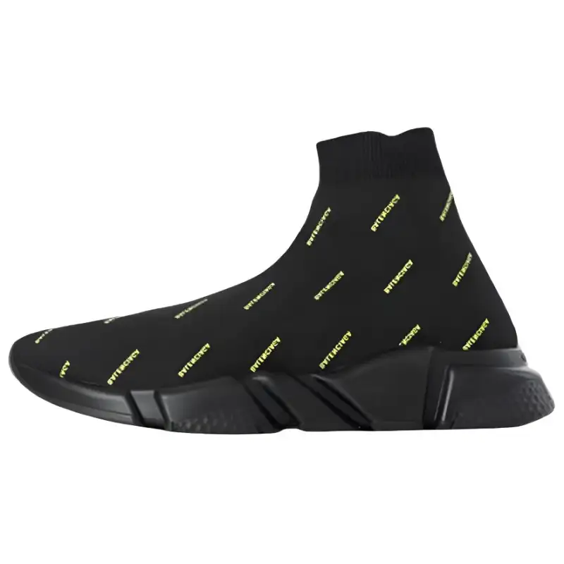 Balenciaga Speed High top Casual Shoes Men's Black