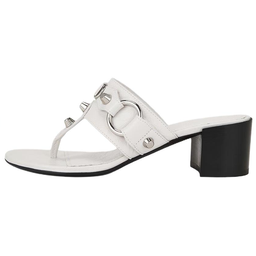 Balenciaga Flip Flops 5cm Women's White