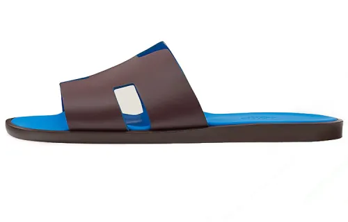 HERMES Stylish Sandal Men's Blue Brown