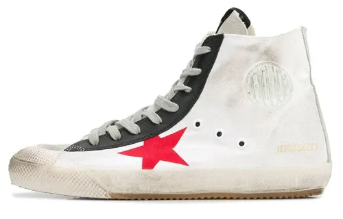 Golden Goose Francy Skateboard Shoes Men's High Top White