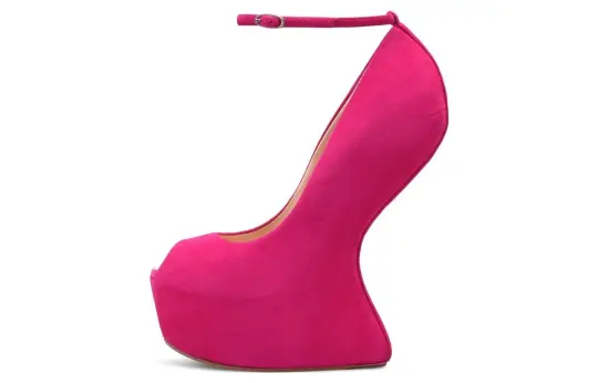 Giuseppe Zanotti/GZ Irregular Heel High Heels 13cm Women's Pink