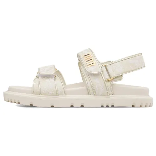 DIOR DiorAct Beach Sandals Women's Gold