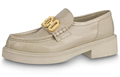 LOUIS VUITTON Lv Academy Loafers 'Beige' Women's