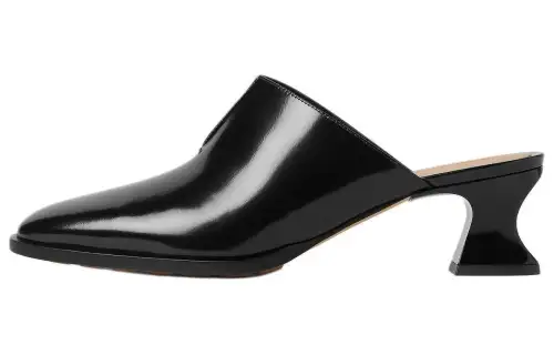 Bottega Veneta Rubber Sole Closed Toe Slippers Women's Black
