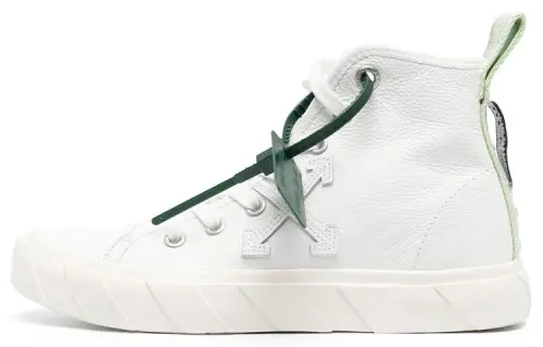 OFF WHITE Vulcanised High Top Sneaker 'White Green' Women's