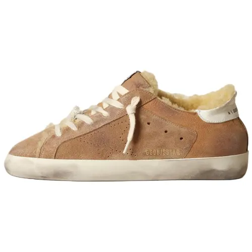 Golden Goose Super Star Leather Low top Skateboard Shoes Women's Brown