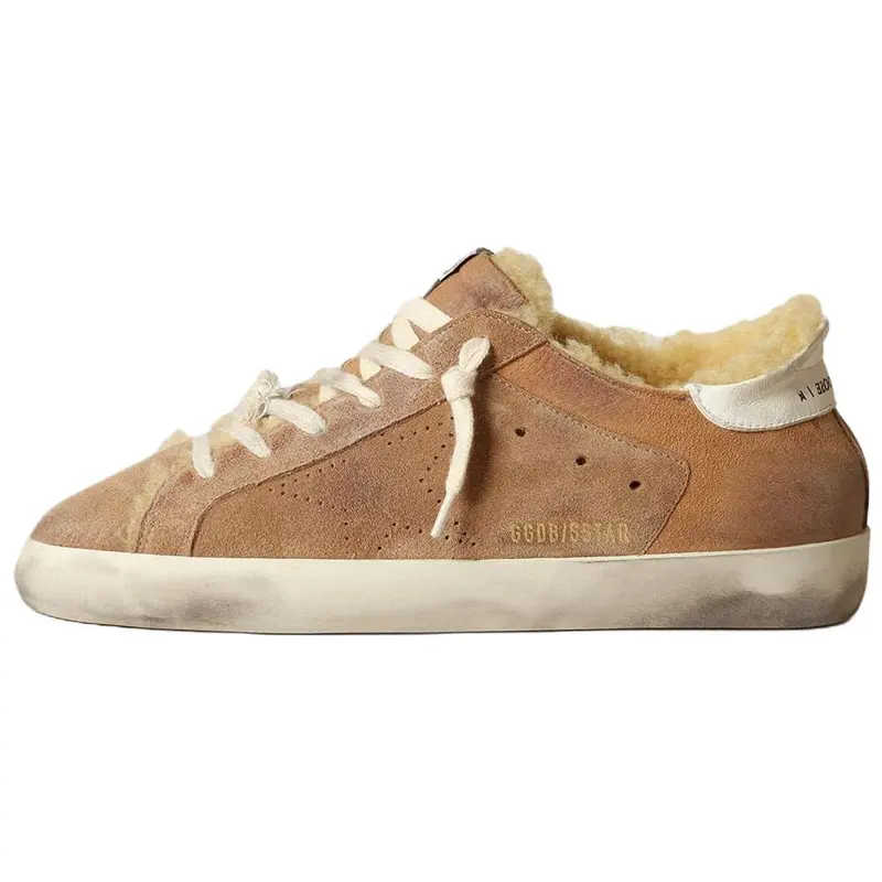 Golden Goose Super Star Leather Low top Skateboard Shoes Women's Brown