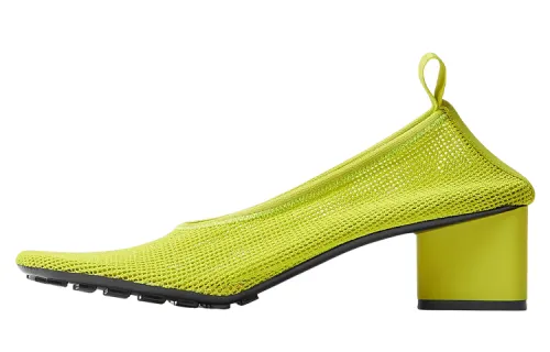 Bottega Veneta Fle Chunky Heel High Heels 5CM Women's Yellow