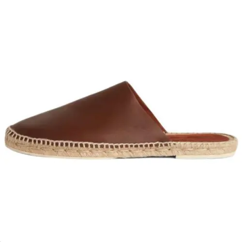 Loro Piana Closed Toe Slippers Men's Dark Brown