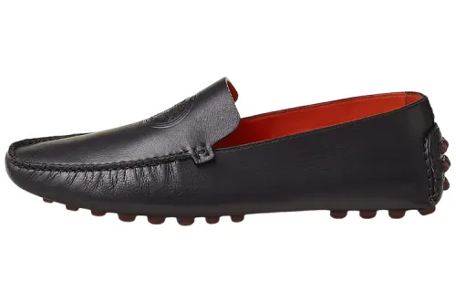 HERMES Gommino Loafers Men's Black