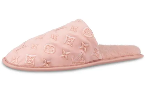 LOUIS VUITTON Suite Closed Toe Slippers Women's Light Pink