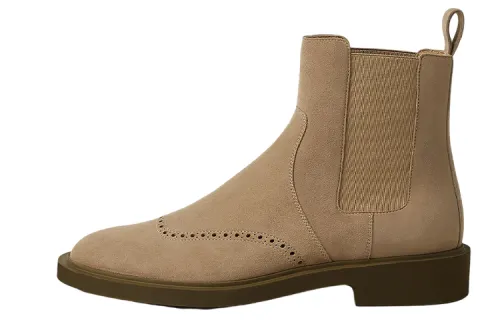 HERMES Short Chelsea Boots Women's Brown