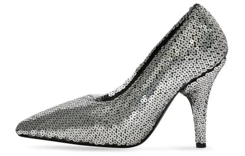 Balenciaga XL Cone Heel High Heels 11cm Women's Silver