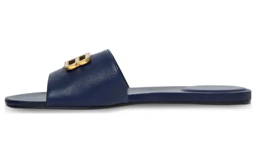 Balenciaga Groupie Slide Slippers Women's Dark Blue