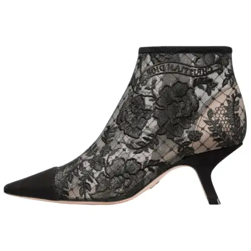 DIOR Capture Mesh Ankle Boots Women's Black