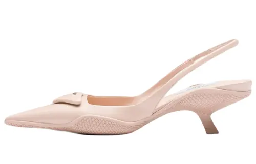 PRADA Irregular Heel High Heels Women's Pink