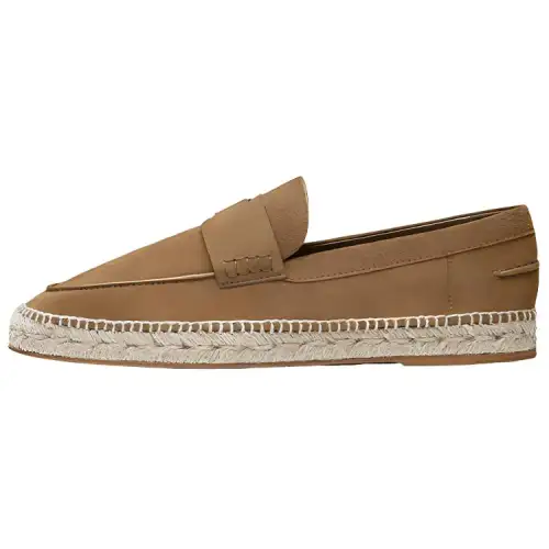 HERMES Sheepskin Casual Shoes Men's Brown
