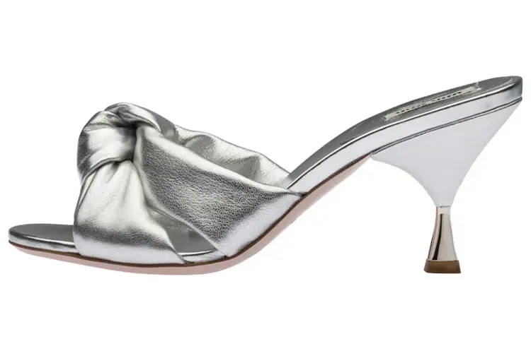 MIU MIU Stylish Sandal Women's Silver