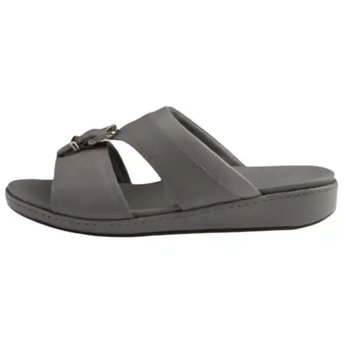 PRADA Saffiano Slide Slippers 3cm Men's Gray