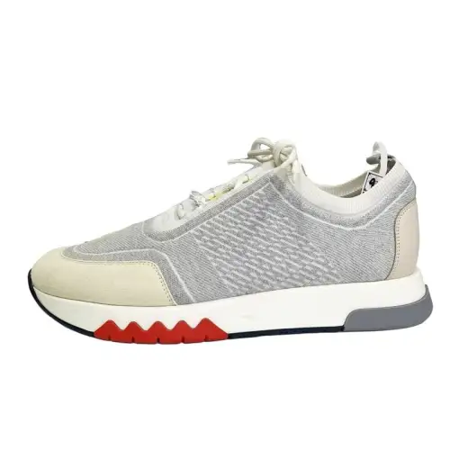 HERMES Addict Low top Casual Shoes Men's Gray