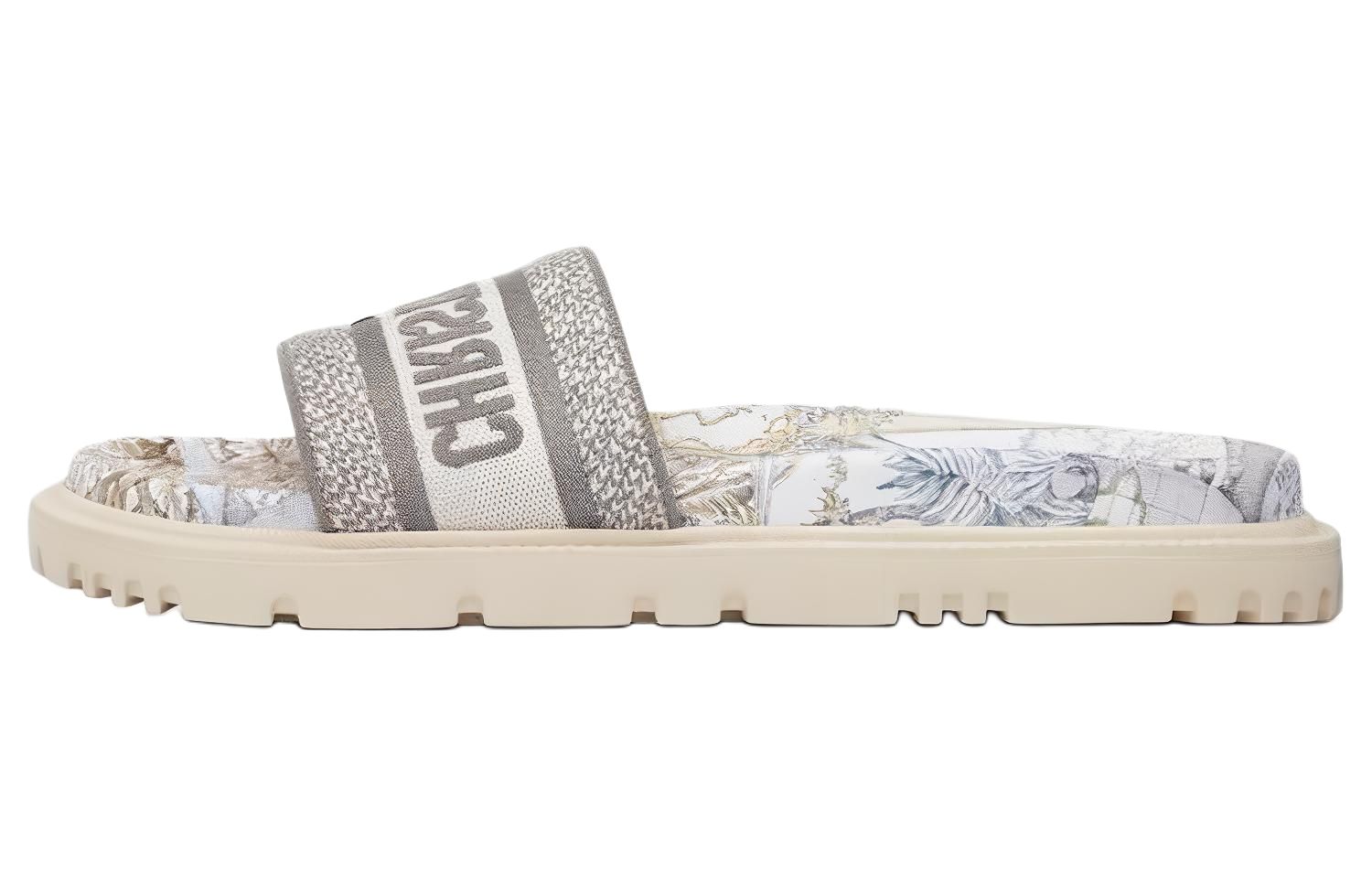 DIOR Dway EVA Quick Dry Slide Slippers Women's White Gray